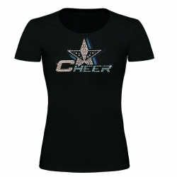 *GLAMOUR COLLECTION* GIRLIE SHIRT CHEER STAR
