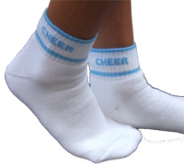 Socken "CHEER" hellblau